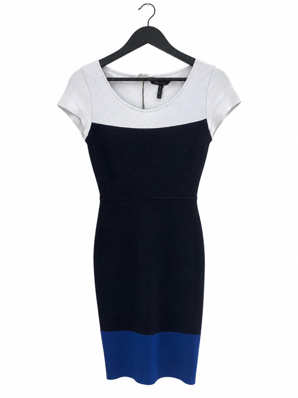BCBGMaxAzria Blue Color Block Bandage Mini Dress